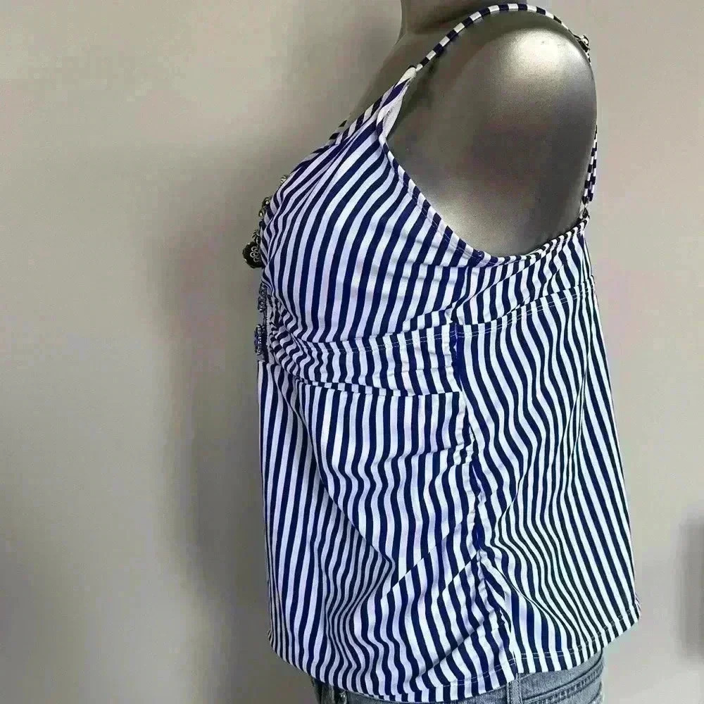 🆕Embellished Printed Ruched Tankini - Picture 4 of 16